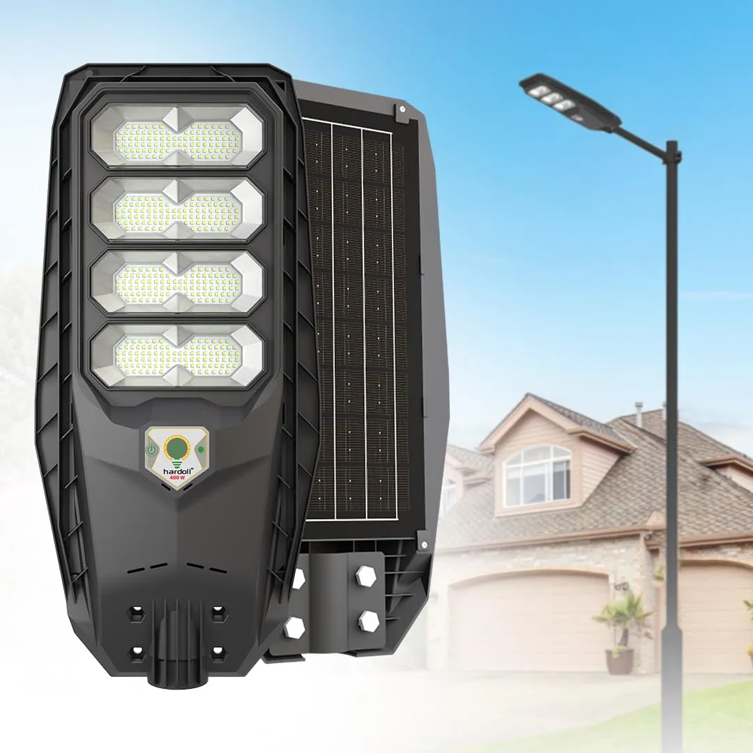 400W All in One Solar Street Light LED Outdoor Waterproof Motion Sensor Lamp for Home Garden