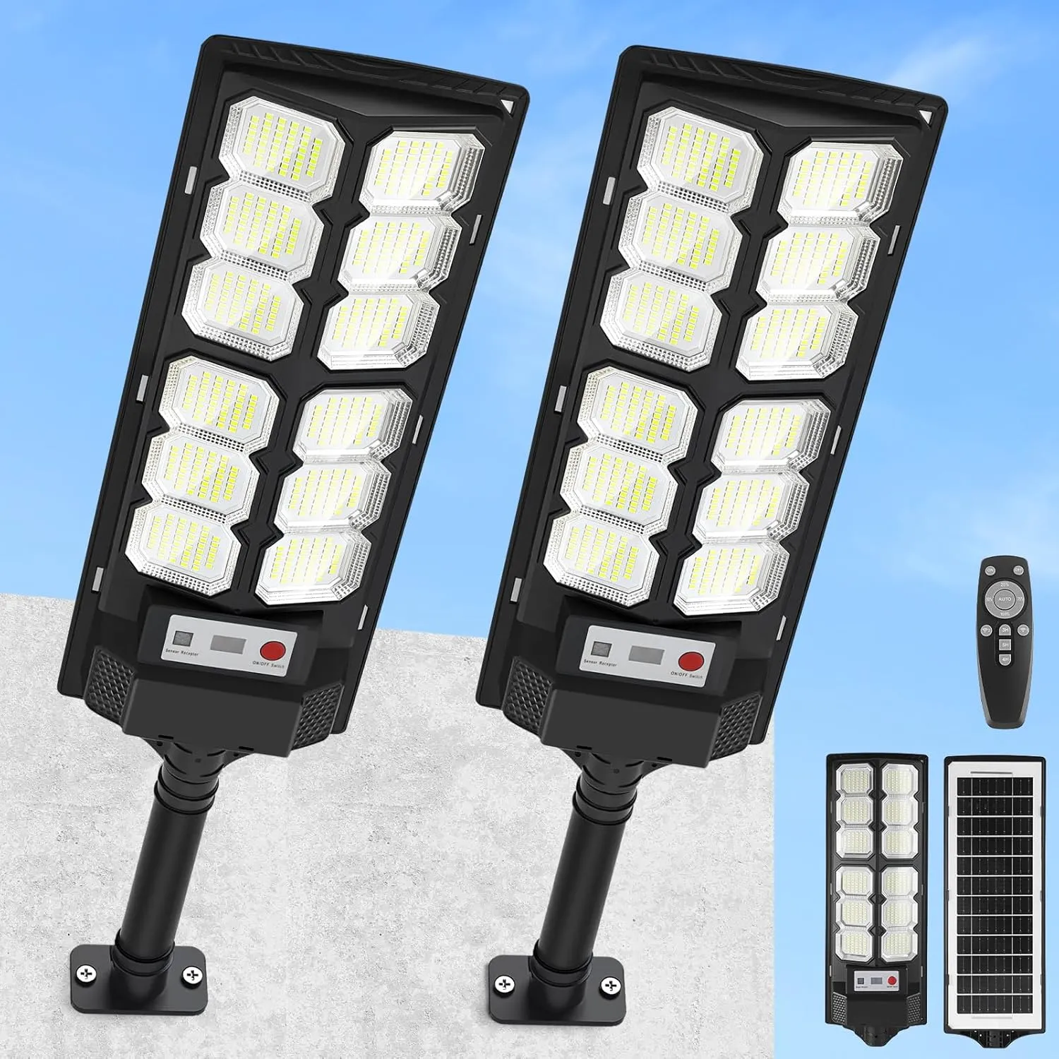 Solar Street Lights Outdoor, Waterproof