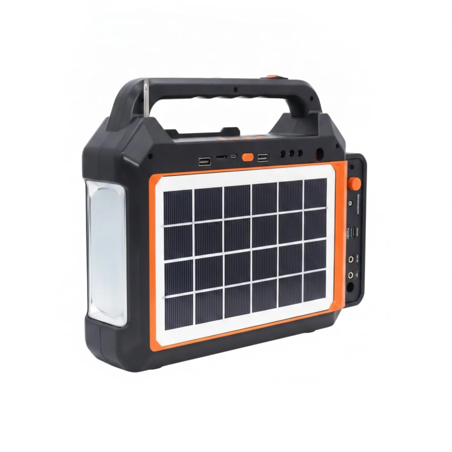 Portable Solar Generator with Handle, Rechargeable Emergency Power Station