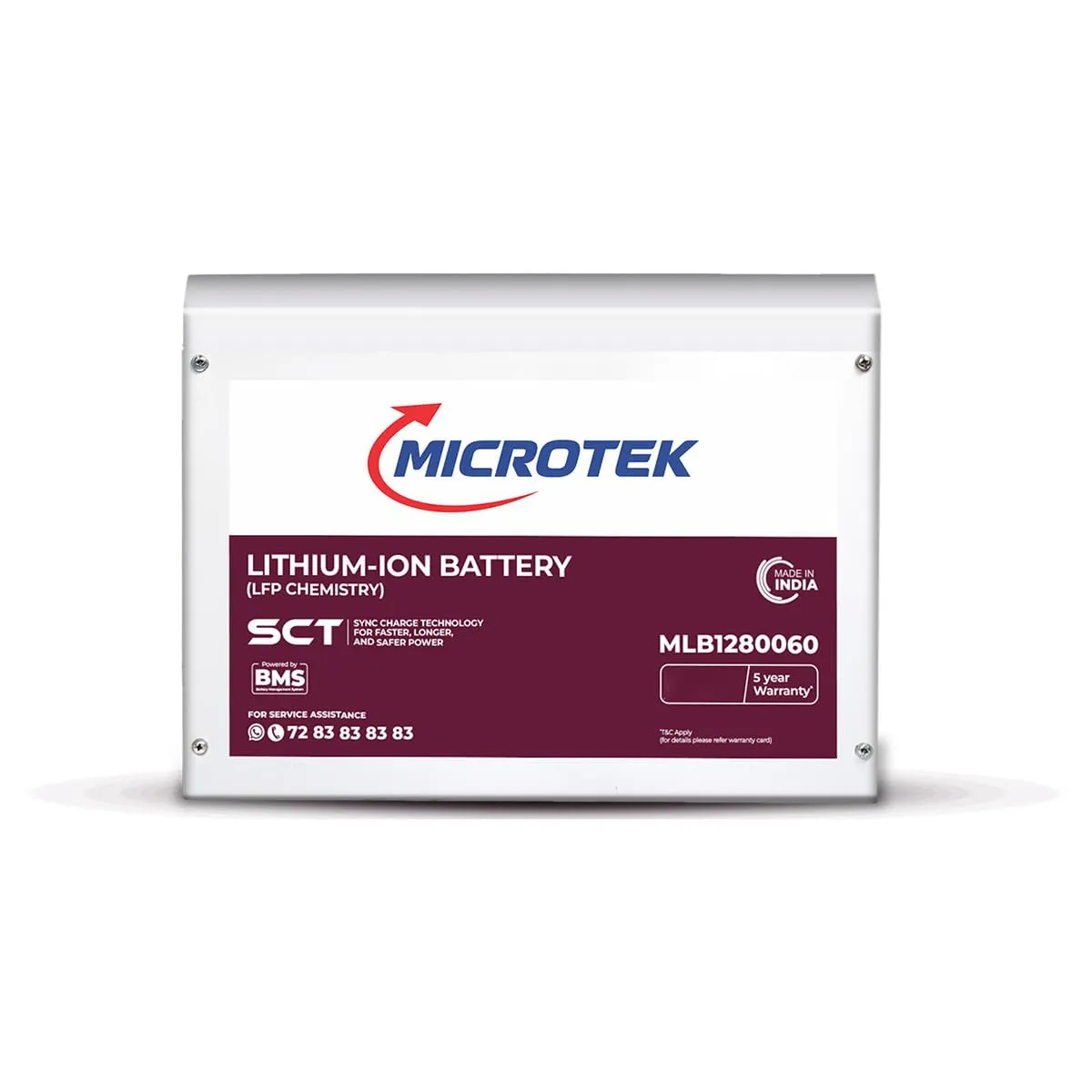 Microtek Lithium-Ion Battery MLB1280060 (12.8V/100Ah, 1280Wh)