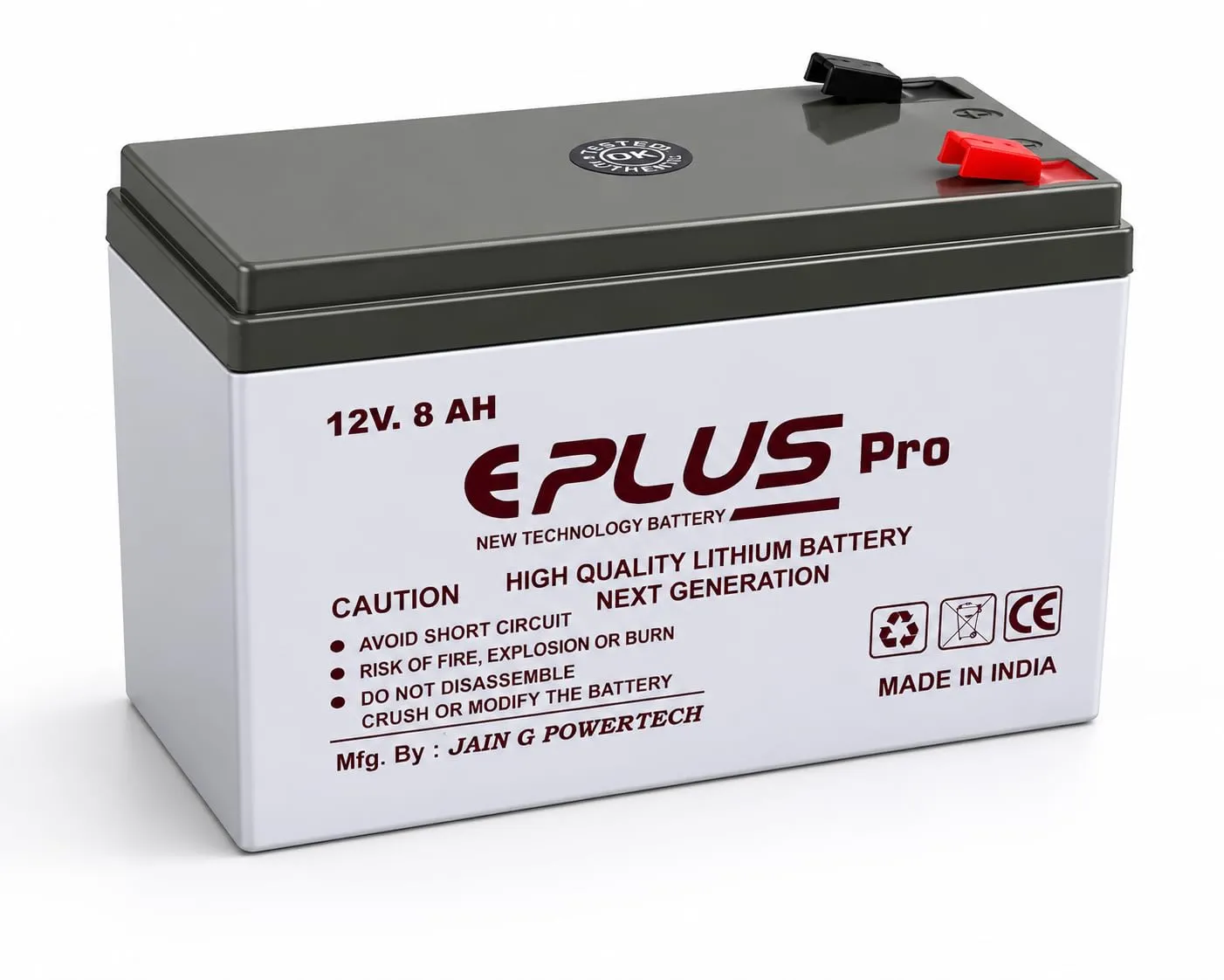 12V8AH Lithium ION Battery for Agriculture Spray Pump