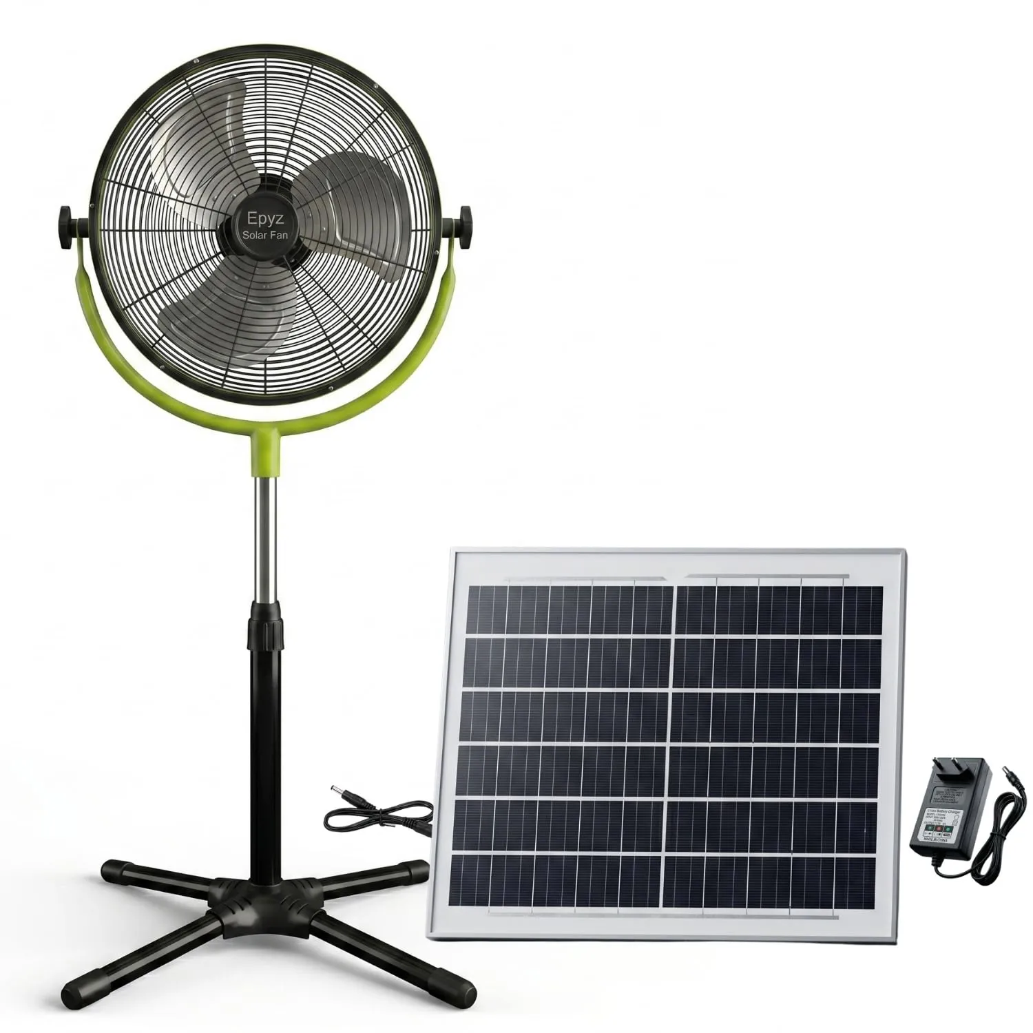 Solar Rechargeable Battery Operated Outdoor Pedestal Fan
