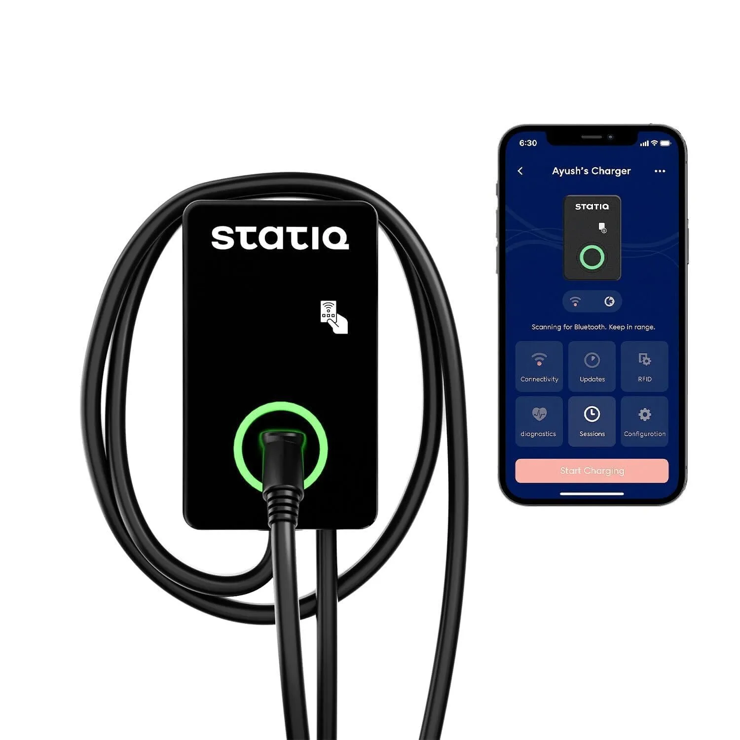 22kW Smart Nectar Home EV Charger with 5m Cable