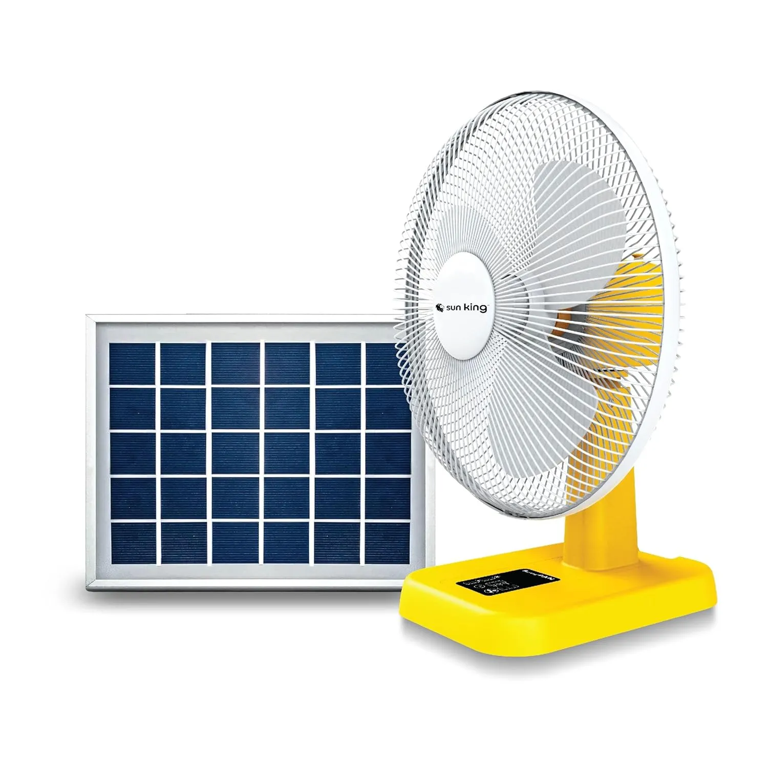 16 Inch 5100 mAh Battery Portable 20 Watt Solar Powered Fan With Brushless DC Motor Technology