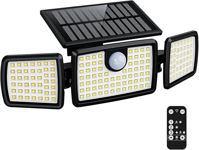 164 LED Solar Motion Sensor Light Outdoor